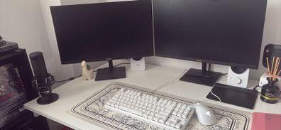 Full White Gaming Setup