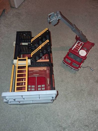fire station and fire truck