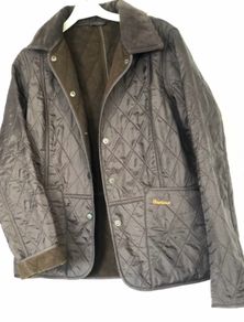 Barbour liddesdale brown quilted jacket
