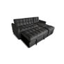 Kris Black Sofa Bed, Reversible Chaise & Storage Image 2