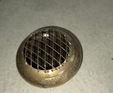 Vintage Brass Flower Frog Vase with Lid | Fragrance Flower Arrangement Pot | Trinket Bowl