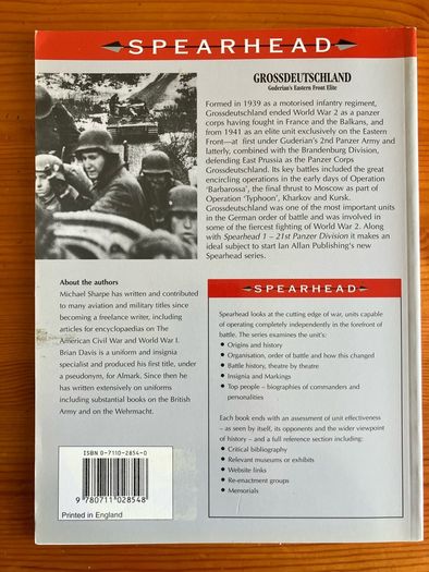 War book:'Grossdeutschland. Guderian's Eastern Front Elite'
