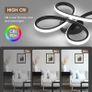 Modern LED Ceiling Light, 30W Black Curved Creative Modern Ceiling Lights Fixture LED for Living Room Bedroom Corridor Aisle Hallway Indoor Office Kitchen Lamp - Cool White Light 6000K Image 4