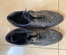 Black Animal Print Fashion Runners Size 7 (40)