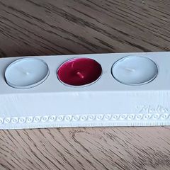 Maltese 3 Tea Light Holder