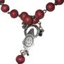 Vintage Catholic/ Saint Mary religious rosary burgundy beads Image 7