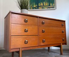 Vintage Retro Mid Century Teak Sideboard/Chest of Drawers by Symbol