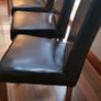 Brown Leather dining room chairs Image 2