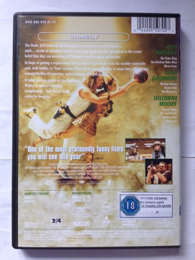 The Big Lebowski (Coen Brothers Film) [1998] Jeff Bridges, John Goodman, Sam Elliott, Julianne Moore, Steve Buscemi, John Turturro & Philip Seymour Hoffman [Movie DVD]