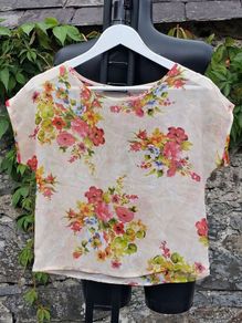 Atmosphere - Light Floral Chiffon Short Sleeve Top