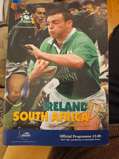 Ireland International Rugby Programs In Good Condition.  See Photos For