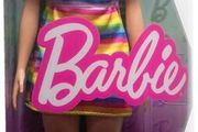 New:  Barbie with braces and rainbow dress