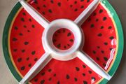 Melamine Watermelon Chip &amp; Dip Bowl