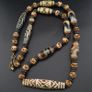Antique Burmese Pumtek Pyu & Himalayan Tibetan Agate with Skull Shape Beads Necklace Image 4