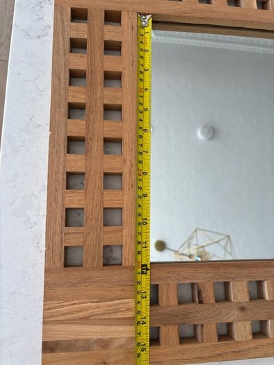 Wooden framed mirror