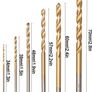 60PCS HSS Shank Twist Drill Bit Set Titanium Coated 1/1.5/2/2.5/3/3.5mm High Speed Steel Twist Drill Bits Tools for Wood Plastic and Aluminum (FREE POSTAGE) Image 2