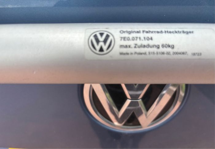 bike rack vw for 4 bikes.