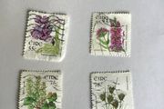 4 Irish stamps - Flora/Fauna