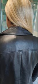 Karl Lagerfeld's Ikonik Odina Women's Biker Leather Jacket
