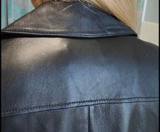 Karl Lagerfeld's Ikonik Odina Women's Biker Leather Jacket