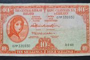 Ireland 1962 Lady Lavery 10 shilling note