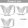 3D Wall Stickers, 36pcs Butterfly Wall Stickers, 3D Butterfly DIY Decorations, Wall Stickers Art Decor Crafts, Butterfly Wall Decals for Home DIY, Baby Room, Party and Birthday( 3 Sizes, Silver) Image 3
