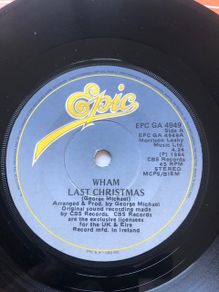 Wham Last Christmas Vinyl Single 7 Inch Irish