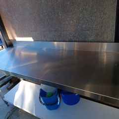 Stainless steel prep table