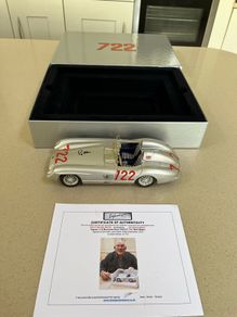Mercedes 300 SLR signed by Sir Stirling Moss with COA 1/18