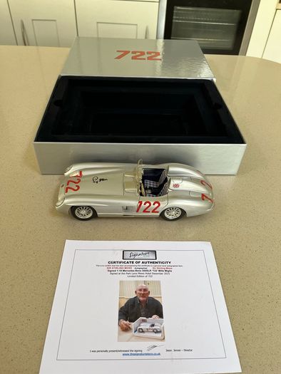 Mercedes 300 SLR Signed by Stirling Moss with COA