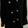 Vintage four seasons black velvet coat Image 2