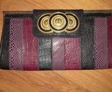 snakeskin handbag purse