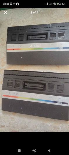 Atari 2600 junior 1982 ,, 2 consoles 6 games  joys