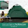 Hydraulic Dome Tent Automatic Camping Tents 3-4 Person Canopy with Carrying Bag Easy Set Up Tent | Wild Camping Tent | Cheap Tents for Camping 4 Person Image 4