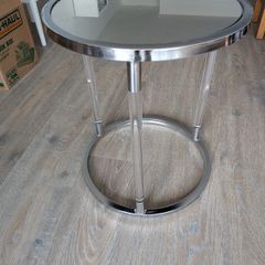 Mirror Top Side Table