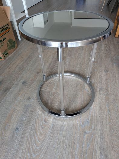 Mirror Top Side Table