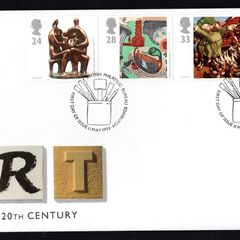 1993 Great Britain Europa/ Contemporary Art Commemorative Stamps Royal Mail Addressed First Day Cover (FDC)