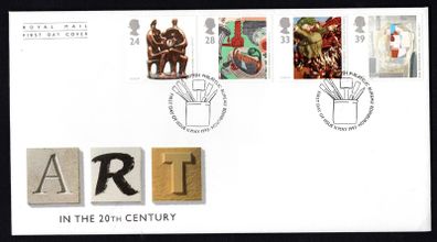 1993 Great Britain Europa/ Contemporary Art Commemorative Stamps Royal Mail Addressed First Day Cover (FDC)