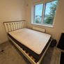 Small double bed and mattress Image 3