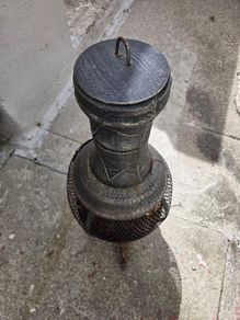 fire pit with fire wood