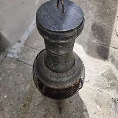 fire pit with fire wood