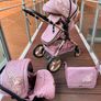 New baby pram 3 in 1 candy pink Image 3