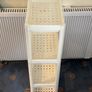 White storage shelves sturdy plastic Image 2