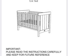 Large cot and toddler bed -boori brand Australia