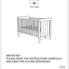 Large cot and toddler bed -boori brand Australia