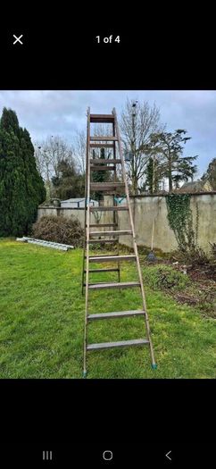Professional Wooden Painters Ladders  8ft & 10ft