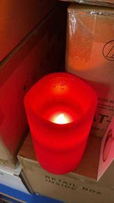 Realistic LED Red Candles Set of 4