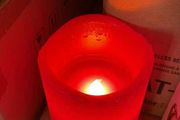 Realistic LED Red Candles Set of 4