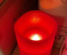 Realistic LED Red Candles Set of 4