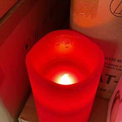 Realistic LED Red Candles Set of 4
